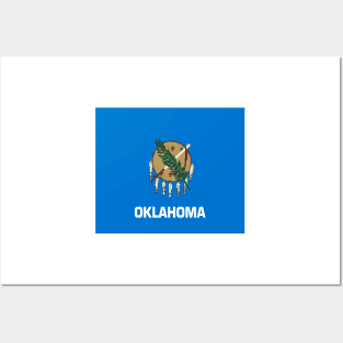 Flag Oklahoma, USA Posters and Art